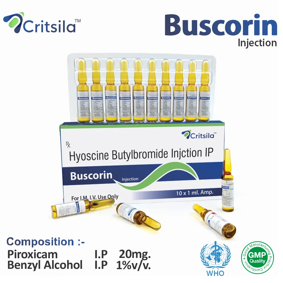 Hyoscine Butylbromide 20 mg Injection in PCD Pharma Franchise